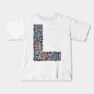 Tropical Letter L Kids T-Shirt